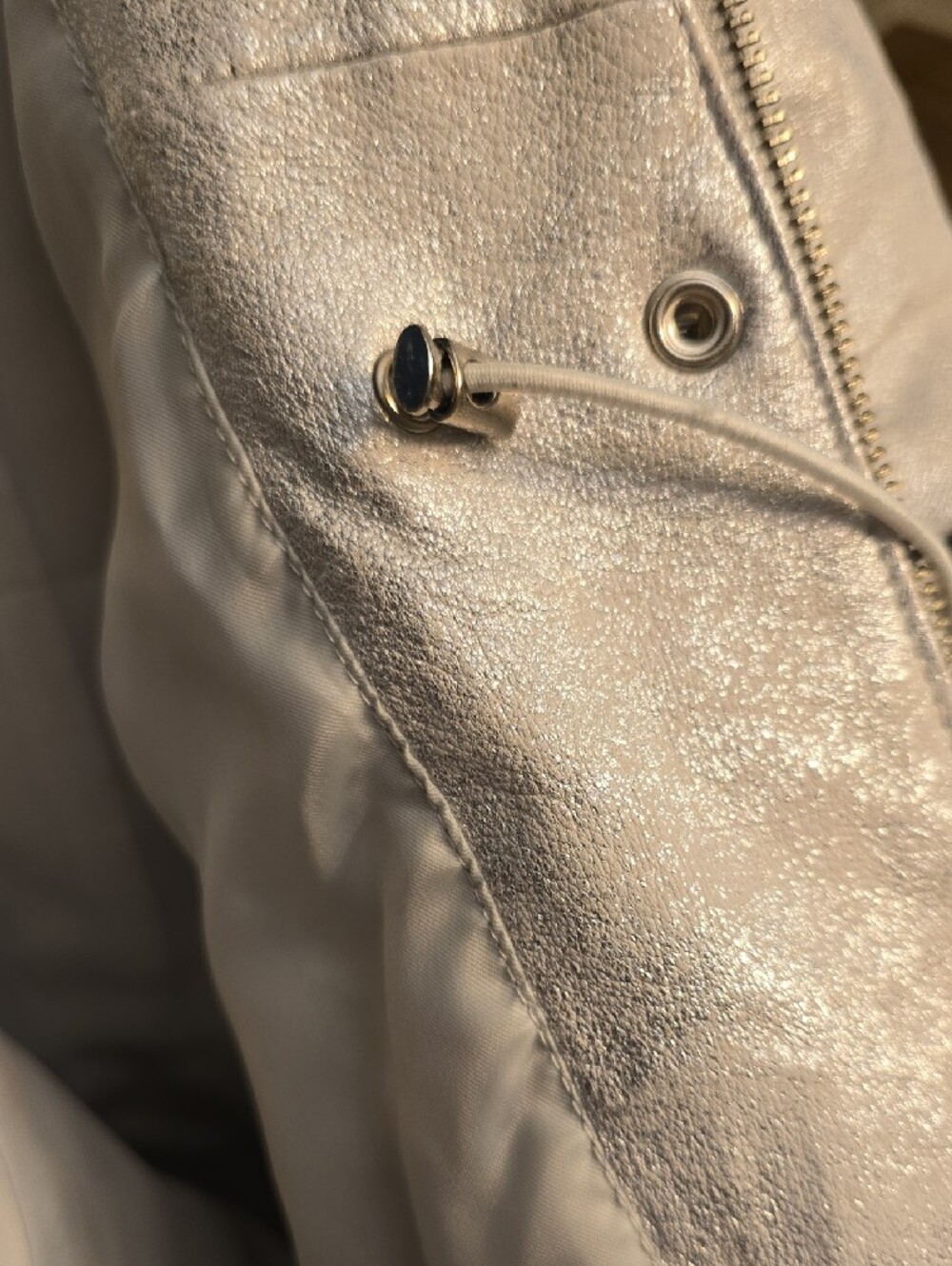 GUESS Metallic Silver Utility Jacket - Picture 12 of 15